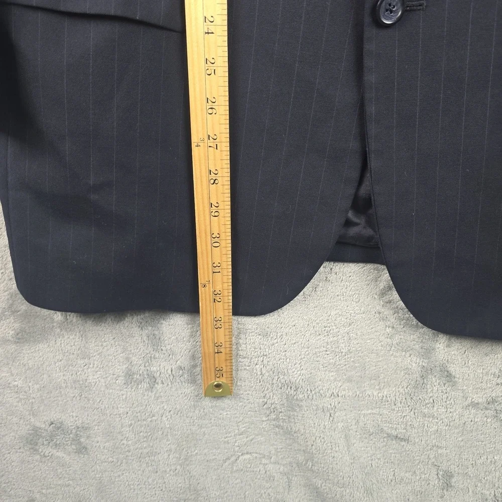 Brooks Brothers Brookease Blazer Mens 43R Dark Gray Sport‎ Coat Jacket 100% wool